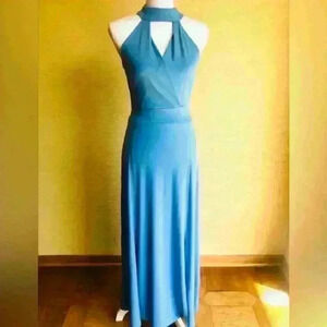 NEW! New York & Company Neck Tie Maxi Dress.
